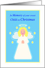 Christmas Remembrance Sweet Child Angel with Stars card