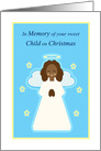 Christmas Remembrance Child Sweet Child Angel with Stars card