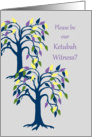 Invitation Ketubah Witness Colorful Trees card