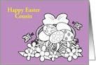 Easter Custom RelationShip Coloring Book Basket of Eggs card