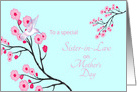 Sister-in-law Mother’s Day Cherry Blossoms and Hummingbird card