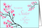 Sister Mother’s Day Cherry Blossoms and Hummingbird card