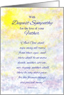 Father Sympathy Religious Bible Quote Revelation 21:4 card