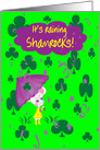 Daughter St. Patrick’s Day It’s Raining Shamrocks Mouse card