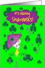 Parents St. Patrick’s Day It’s Raining Shamrocks Mouse Umbrella card