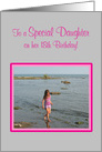 Daughter 18th Birthday Young Girl on Beach card