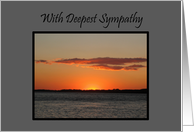 Sympathy Beautiful Golden Summer Sunset card