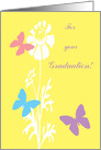 Congratulations Graduation For Her Butterflies with Flower card