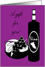 Occasions A Gift For You Birthday Wine Bottle & Fruit Bottle card