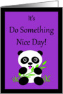 Do Something Nice Day Sweet Little Panda Bear card