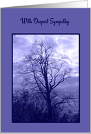 Sympathy Bare Branched Tree in Dramatic Sky card