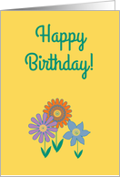 From all From Group Birthday Contemporary Colorful Flowers card