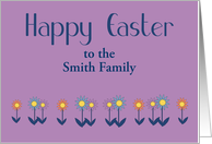 Easter Customized for any relation Contemporary Colorful Flowers card