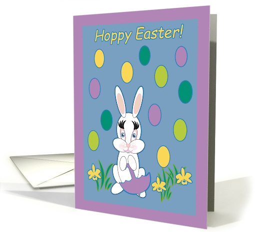 Easter Across the Miles Raining Jelly Beans Bunny card (1042761)