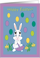 Easter From Babysitter Raining Jelly Beans Bunny card