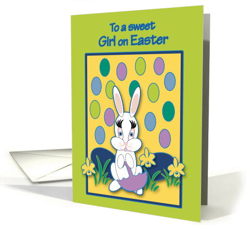 For Her Easter Raining Jelly Beans Bunny card (1042791)
