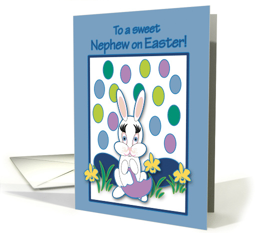 Nephew Easter Raining Jelly Beans Bunny card (1042801)