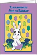 Son Easter Raining Jelly Beans Bunny card