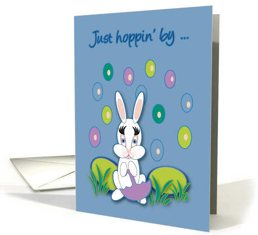 Uncle Easter Raining Jelly Beans Bunny card (1044523)