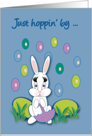 Aunt Easter Raining Jelly Beans Bunny card