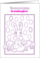 Customized Coloring Book Raining Jelly Beans With White Bunny card