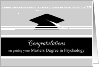 Congratulations Graduation Masters Degree Psychology card