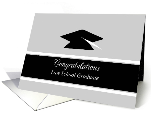 Congratulations Graduation Law Contemporary Graduation Cap card