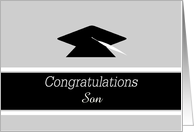 Son Graduation Customizable Graduation Cap card