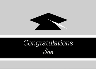 Son Graduation Customizable Graduation Cap
