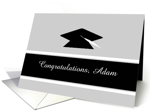 Congratulations Graduation Custom Name School Graduation Cap card