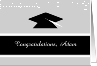 Congratulations Graduation Custom Name School Graduation Cap card