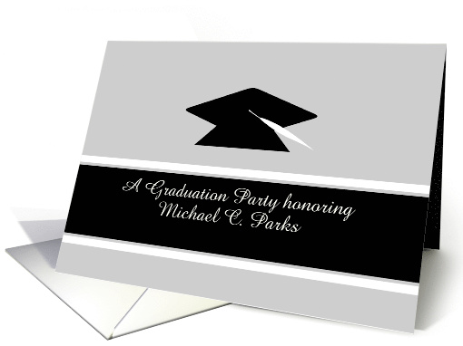 Invitation Graduation Custom Name School Graduation Cap card (1068923)