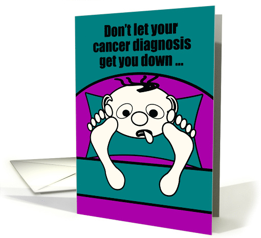 Get Well Feel Better Cancer Patient in Bed card (1103116)