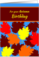 Autumn Birthday...