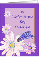 Mother in law Day From Both Daisies and Butterfly card
