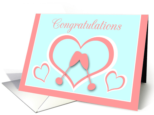 Lesbian Congratulations Marriage Toasting Champagne Glasses card