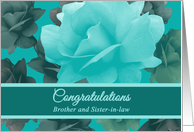 Congratulations Wedding for Brother Beautiful Vintage Style Roses card