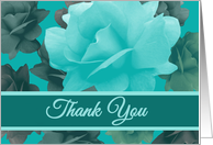 Thank You Wedding Attendants Beautiful Vintage Style Roses card