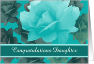 Congratulations Custom Personalized Beautiful Vintage Style Roses card