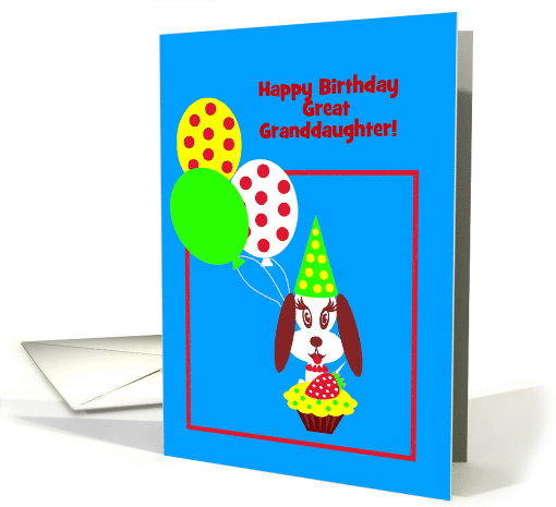 Custom Relationship Birthday Dog w Cupcake, Red... (1302402)