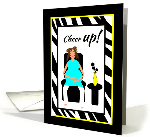From All Get Well Pregnancy Expecting Woman in Chair card (1304020)
