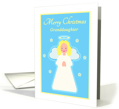 Christmas Granddaughter Sweet Child Angel with Stars card (1305148)