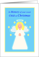 Christmas Remembrance Son Sweet Child Angel with Stars card