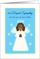 Sympathy Child Sweet Child Angel with Stars card