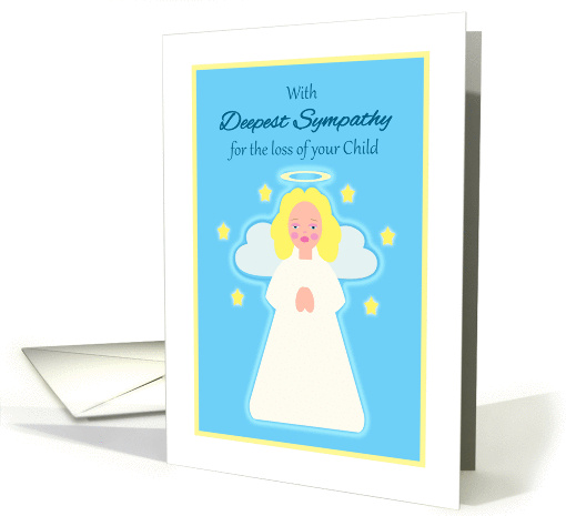 Sympathy Child Sweet Child Angel with Stars card (1323838)