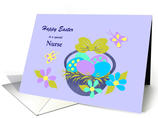 Easter Custom Occupation Basket, Colored eggs, Flowers,... (1364086)