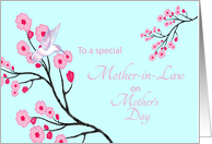 Mother-in-law Mother’s Day Cherry Blossoms Humbird card
