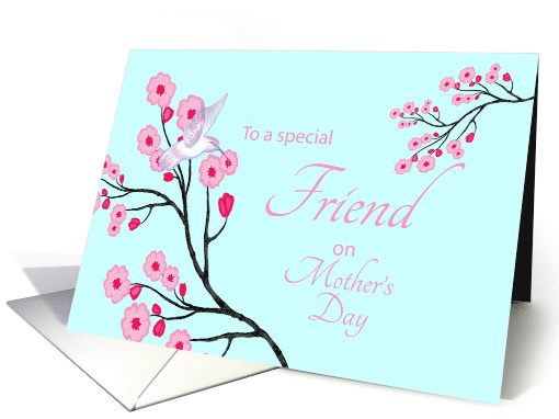 Friend Mother's Day Cherry Blossoms Humbird card (1472362)
