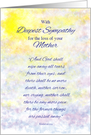 Mother Sympathy Religious Bible Quote Revelation 21:4 card
