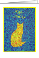 From Pet Happy Birthday Cat Handmade Collage Print card
